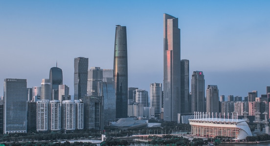 天空-晚霞-夜景-广州爬楼-广州塔 图片素材