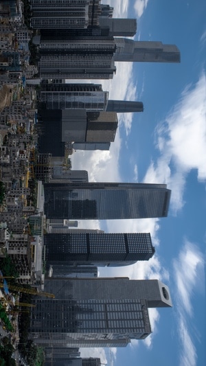 爬楼-广州-天空-云-城市 图片素材