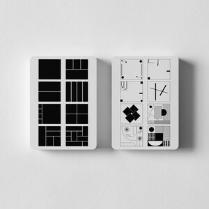 版式-矩形-正方形-圆形-黑白 图片素材