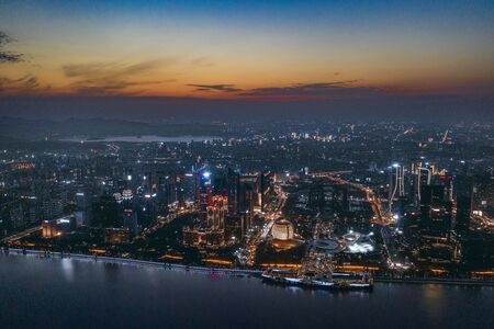 你好2020-航拍-杭州-风光-旅行 图片素材