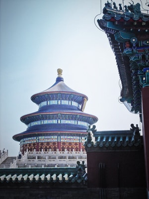 旅行-北京-天坛-胶片-古建 图片素材