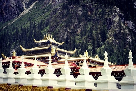人文-旅行-艺术风光-措普沟-八宝如意塔 图片素材