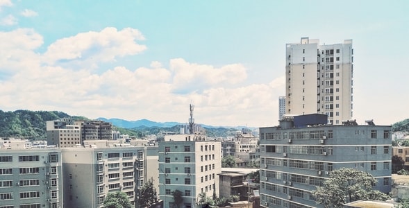 建筑-色彩-天空-手机摄影-努比亚 图片素材
