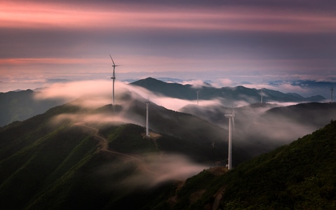 夕阳-你好2020-旅游-风光-自然 图片素材
