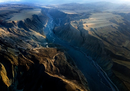 塔城地区-曲线-沙漠-新疆-色彩 图片素材