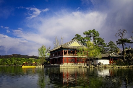 春光-古建-风光-风景-建筑 图片素材