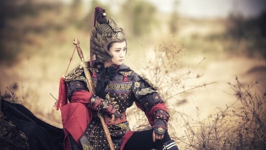 花木兰-古装-人像-美女-女性 图片素材