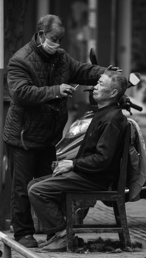摄影-理发-扫街-男人-男性 图片素材