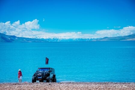 摄影-旅行-当惹雍措-西藏文布南村-风景 图片素材