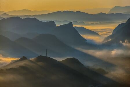 摄影-竹海-山-山脉-群山 图片素材