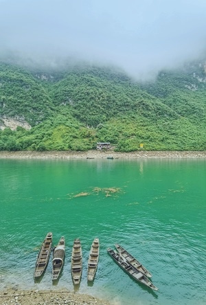 龚滩古镇-古镇-风光-乌江-乌江 图片素材