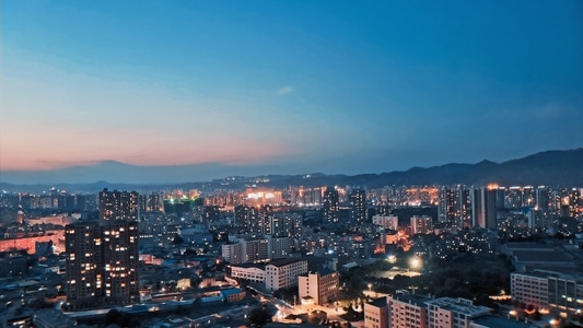 城市天际线-城市-夜景-兰州-城市 图片素材