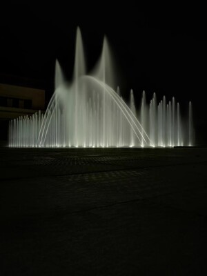 音乐-喷泉-喷泉-夜景-灯光 图片素材