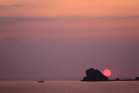 夕阳-小长山岛-大连-长海县-xt3 图片素材