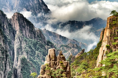 旅行-黄山-风景-云-自然 图片素材