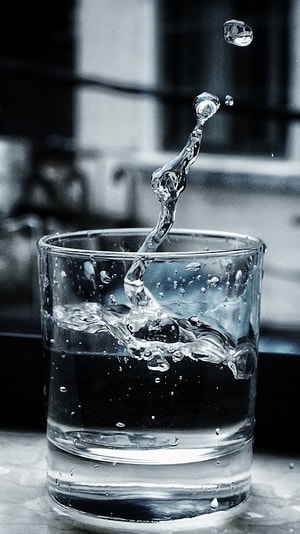 水-高速-瞬间-杯子-微距 图片素材
