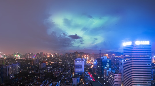 夜色-想象力-艺术风光-视觉-城市 图片素材