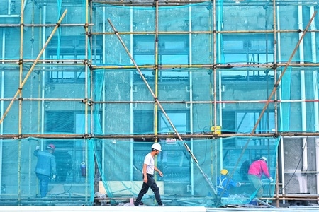 尘世烟火-街头-建筑工地-工人-色彩 图片素材