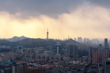 建筑-大连-城市-调色-光影 图片素材