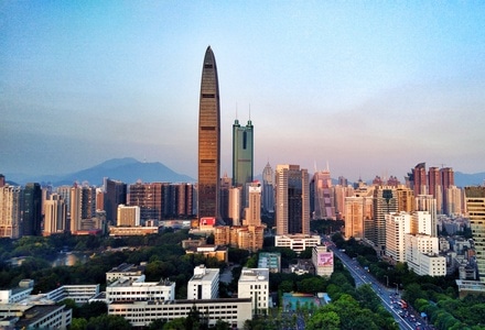 70周年摄影大赛-70周年城市-手机摄影-爬楼党-上帝视角 图片素材