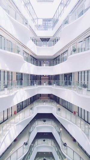 对称美-建筑-城市-手机摄影-我要上封面 图片素材