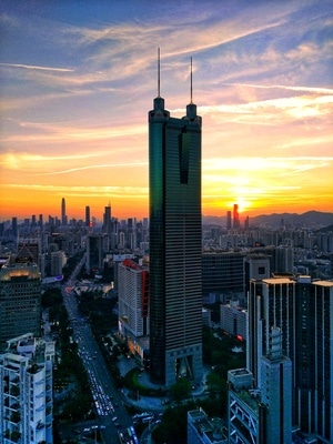 城市天际线-色彩-风光-深圳-我要上封面 图片素材