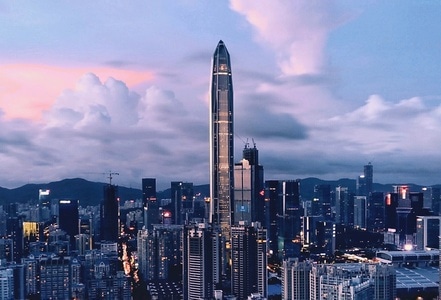 城市天际线-手机摄影-电影色-风光-建筑 图片素材