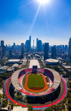 广州中轴-城市-航拍-城市风光-建筑 图片素材
