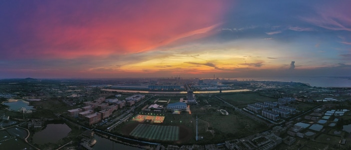 城市-航拍-湛江钢铁-城市风光-建筑 图片素材