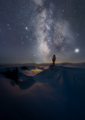 寒夜-星空-星空-寒夜-星星 图片素材