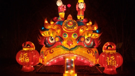 景区-花灯-元宵-手机拍摄-原创 图片素材