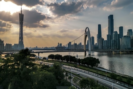 广州-风景-城市风光-城市-江面 图片素材