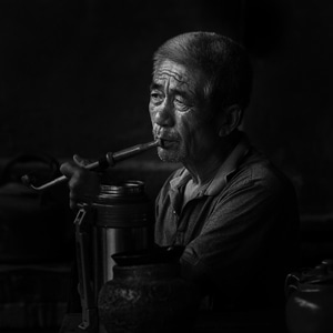 人像-文艺-老人-男人-男性 图片素材