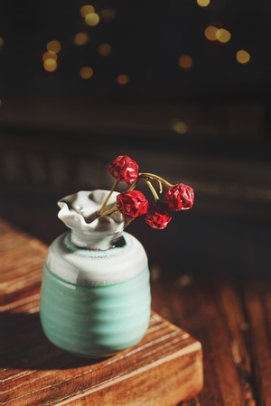 静物-干花-果实-红果实-干花 图片素材