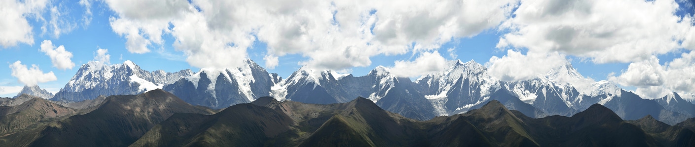 贡嘎雪山-川西-山峰-雪山-雪山 图片素材