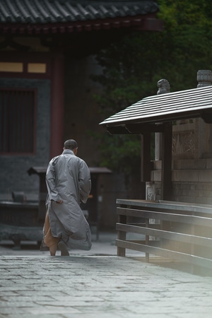 瞬间-街拍-寺庙-建筑-大兴善寺 图片素材