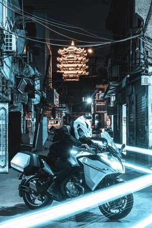 旅行-夜景-街拍-武汉-黄鹤楼 图片素材
