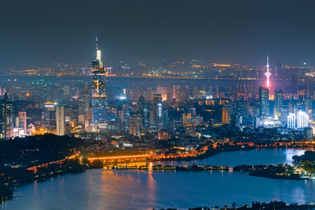 南京-紫峰-玄武湖-夫子庙-城市 图片素材