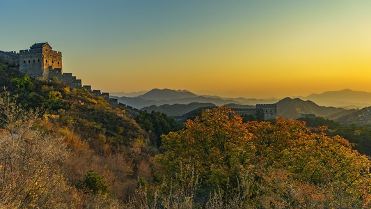 风光-色彩-纪实-金山岭长城-北京 图片素材