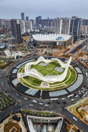 光谷-夏天-武汉-城市-风光 图片素材