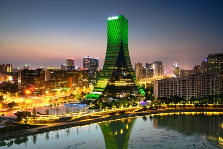 成都建筑-璀璨夜景-爬楼爱好者-天际线-城市风光 图片素材