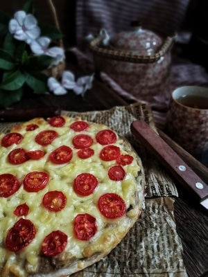 华为手机拍摄-美食-披萨-英式甜点-食物 图片素材