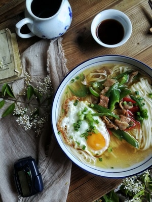 华为手机拍摄-你好2020-美食-晨食-宅家 图片素材