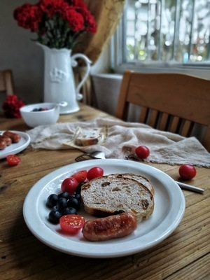 晨食-美食-华为手机拍摄-餐厅-英式甜点 图片素材