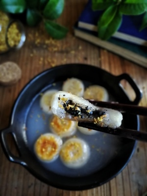 华为手机拍摄-美食-煎锅-汤圆-美食 图片素材