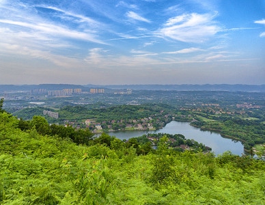 重庆-自然-风光-海兰云天-海兰湖 图片素材