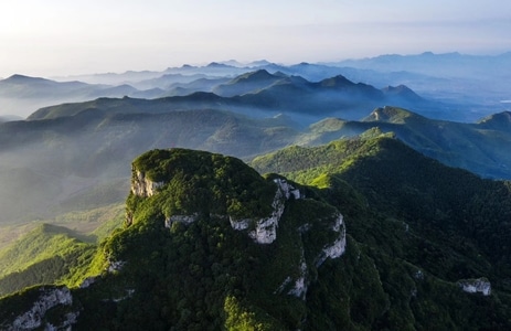 光影-楼子山-辽宁省-喀左县-山 图片素材