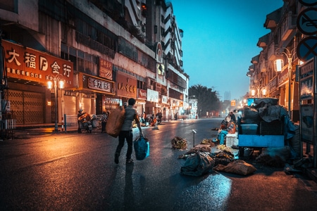 揭阳-扫街-人文-索尼-街道 图片素材