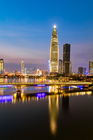 深圳-地标-南山区-深圳湾-后海 图片素材