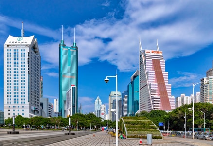 城市-都市-繁华-蓝天-旅行 图片素材